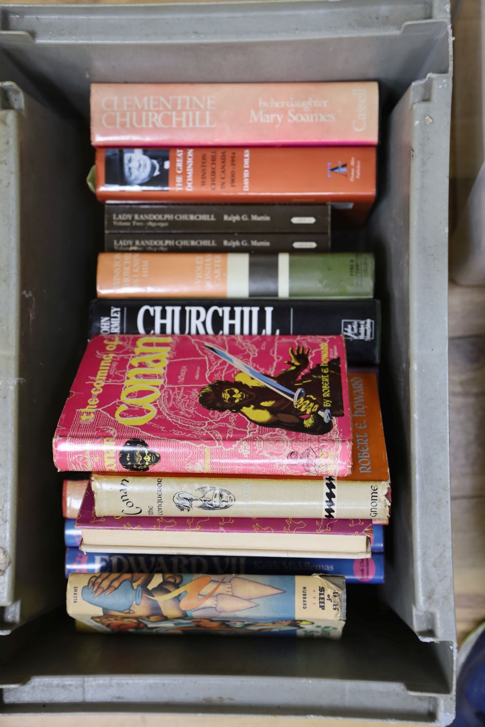 A quantity of books mostly relating to Winston Churchill